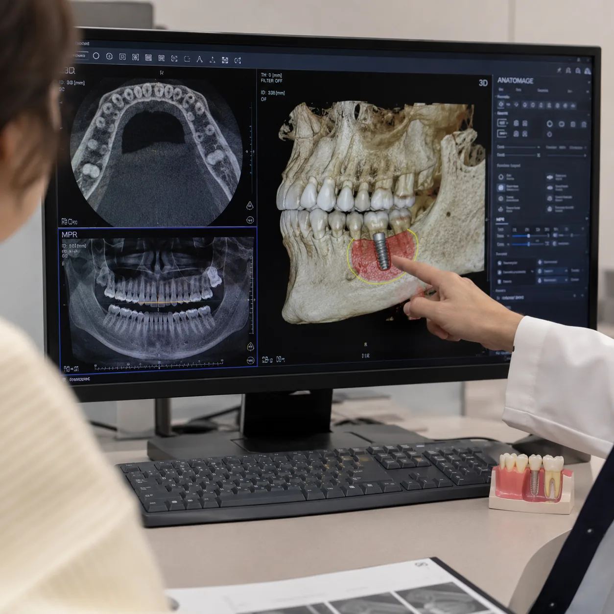 임플란트 재수술 판정을 위한 3D CT 정밀 진단 상담