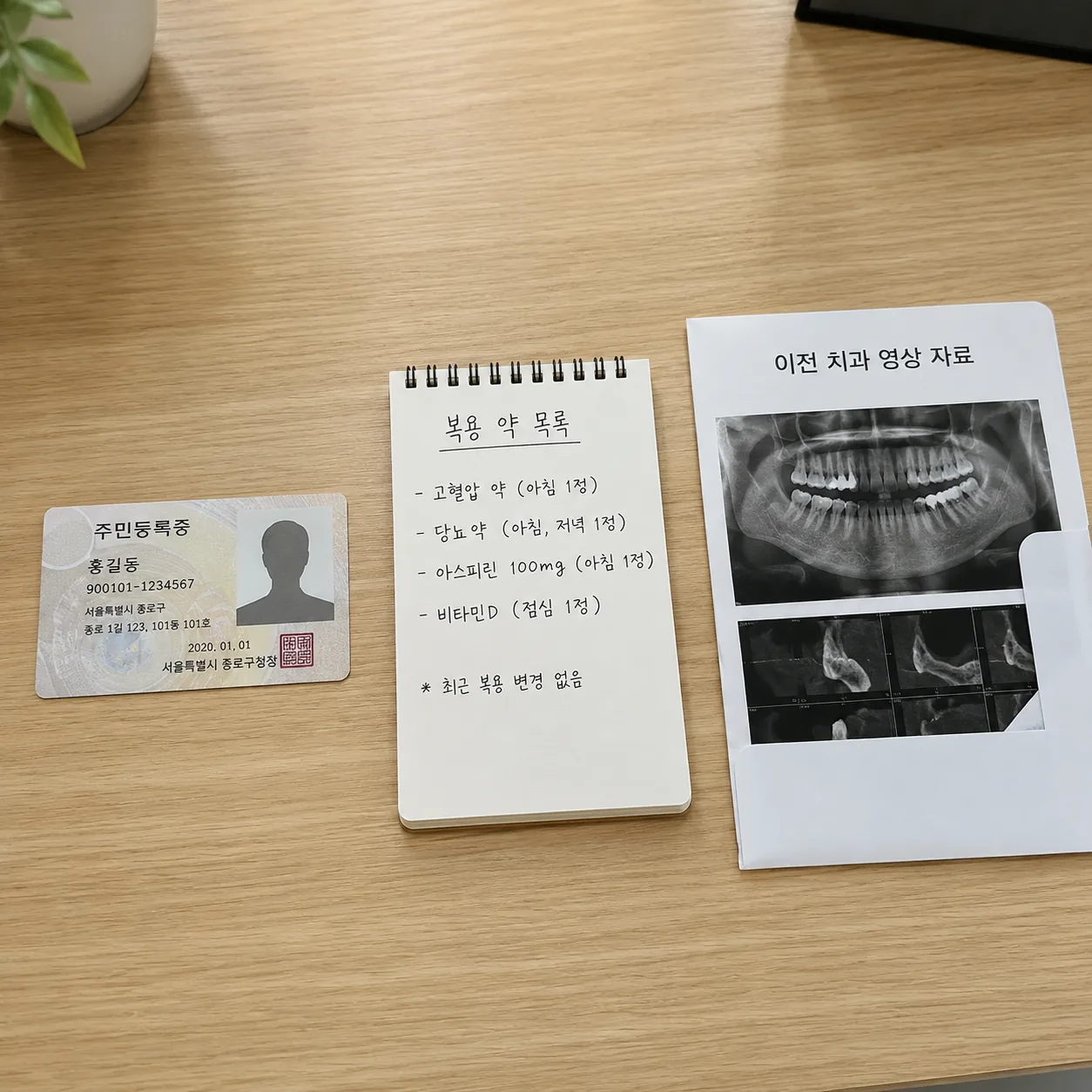 치과 첫 방문 준비물 체크리스트 신분증과 복용약 목록